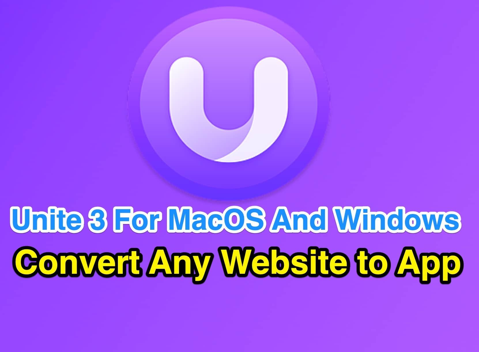 Unite App Websites Macos